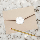 Wachs Siegel Whitepaper Runder Aufkleber