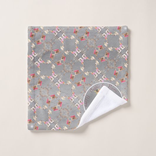 Wachs, Statice, &Peridot Em Badhandtuch Set (Waschlappen)