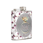 Wachs, Statice & Peridot zum 16. Jahrestag der Hoc Flachmann (Rechts)