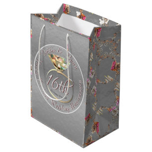Wachs, Statice & Peridot zum 16. Jahrestag der Hoc Mittlere Geschenktüte