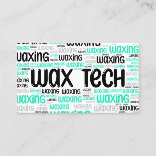 Wachs-Tech-Blau Visitenkarte (Vorderseite)