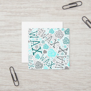 Wachs-Technologie  Quadratische Visitenkarte