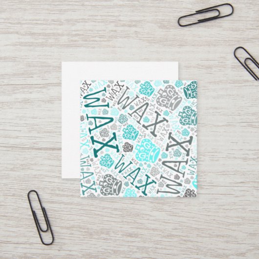 Wachs-Technologie  Quadratische Visitenkarte (Vorderseite/Rückseite Beispiel)