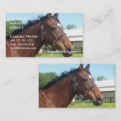 Wachsame arabische PferdeVisitenkarte Visitenkarte (Vorne/Hinten)