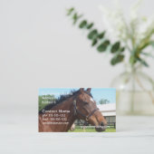 Wachsame arabische PferdeVisitenkarte Visitenkarte (Stehend Vorderseite)