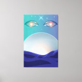 wachsame Augen Leinwanddruck (Vorderseite)