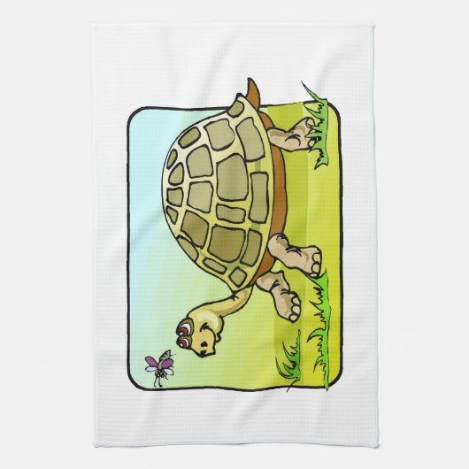 Wachsame Schildkröte Küchentuch (Vertikal)
