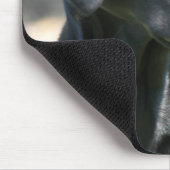 Wachsame schwarze Labrador-Mausunterlage Mousepad (Ecke)