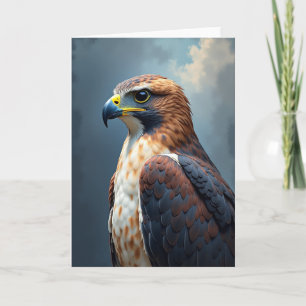 Wachsame Vatertag-Raptor-Karte Karte