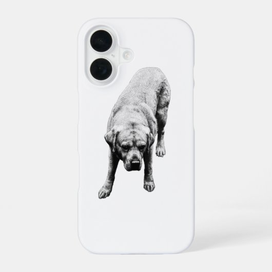 Wachsame Wache iPhone 16 Hülle (Rückseite)