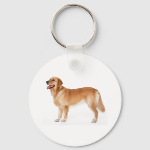 Wachsamer goldener Retriever-Schlüsselanhänger Schlüsselanhänger