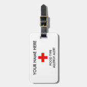 Wachsamer ID/ICE Umbau der Allergie- Gepäckanhänger (Vorderseite vertikal)