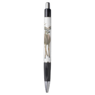 Wachsamer junger Whitetail-Dollar-Rotwild-Stift Kugelschreiber