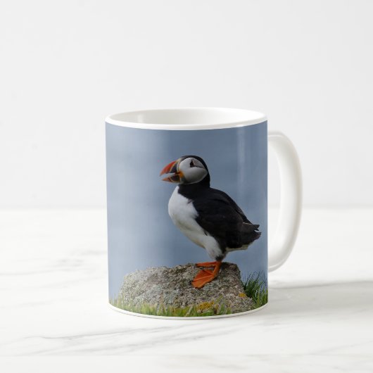 Wachsamer Papageientaucher Kaffeetasse (VorderseiteRechts)