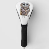 Wachsamer Uhu Golf Headcover (Vorderseite)