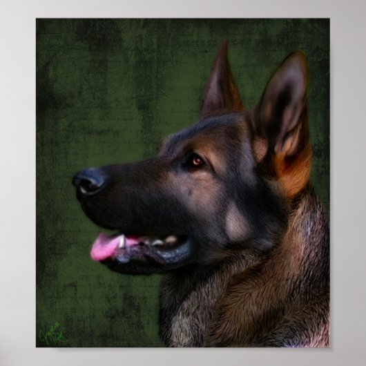 Wachsamer Wächter Poster (Vorne)