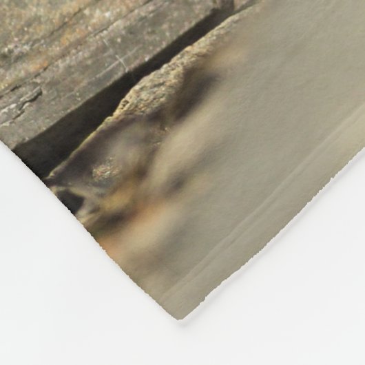 Wachsamer Weasel Fleecedecke (Ecke)