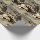 Wachsamer Weasel Geschenkpapier (Ecke)