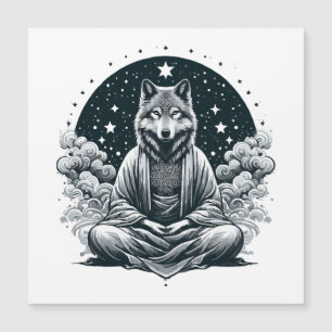 Wachsamer Wolf Magnetkarte