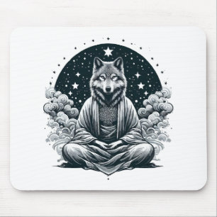 Wachsamer Wolf Mousepad