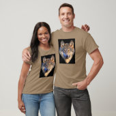 Wachsamer Wolf T-Shirt (Unisex)