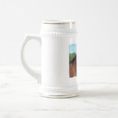 Wachsames arabisches Pferdebier Stein Bierglas (Links)