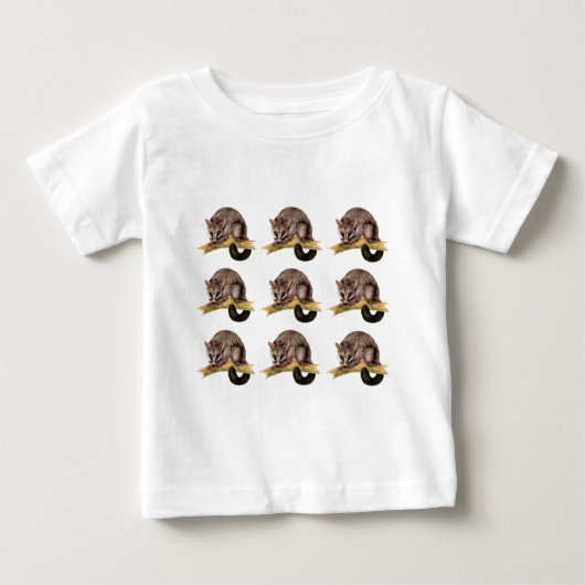wachsames Augenopossum Baby T-shirt (Vorderseite)