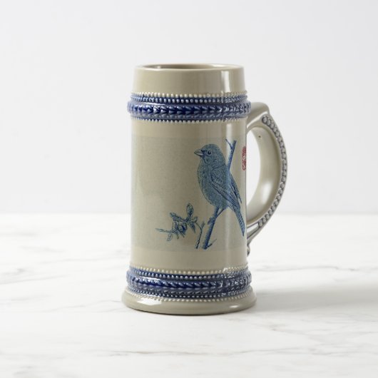 "Wachsamkeit " Bierglas (VorderseiteRechts)