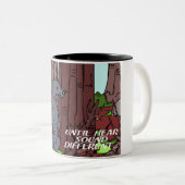 Wachsamkeit Zweifarbige Tasse (VorderseiteRechts)