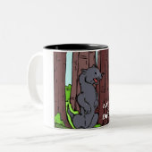 Wachsamkeit Zweifarbige Tasse (Vorderseite Links)