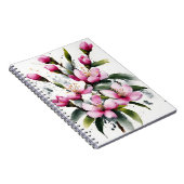 Wachsblume - Aquarellblumen Notizblock (Rechte Seite)
