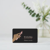 Wachsblütenrosa Handwaschtechniker Visitenkarte (Stehend Vorderseite)