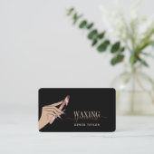 Wachsblütenrosa Handwaschtechniker Visitenkarte (Stehend Vorderseite)