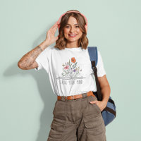 Wachse Deinen Geist Boho Wildblume und Buch