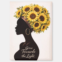 Wachse dem Licht entgegen Sonnenblumen-Magnet