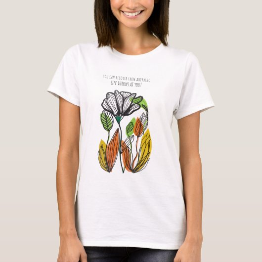 "Wachse durch das, was du durchmachst" T-Shirt (Vorderseite)