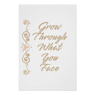 Wachse Durch Das, Was Du Erlebst - Inspiration Mot Poster