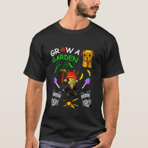 Wachse Ein Garten Gamer Candy Blossom Frucht Palme T-Shirt