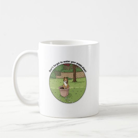 Wachse eine Sheltie-Tasse Kaffeetasse (Links)
