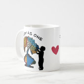 Wachse gemeinsam kaffeetasse (Vorderseite Links)