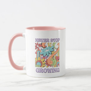 Wachse immer weiter Retro Tasse