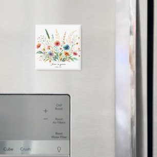 Wachse in Gnade floral Magnet