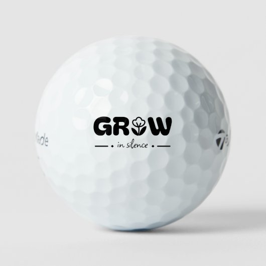 Wachse in Stille Golfball (Vorderseite)