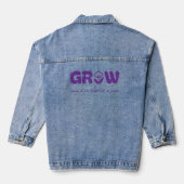 Wachse in Stille Jeansjacke (Rückseite)