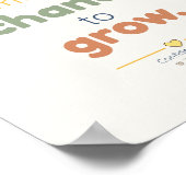 Wachse | Kinder-Affirmationsposter Poster (Ecke)