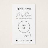 Wachse Melisse, Candle Scent Card, Kerzenprobenein (Vorderseite)