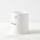 Wachse mit Freundlichkeit Lehrer Blumen Kaffeetasse (Mittel)