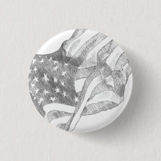 Wachsen der amerikanischen Flagge Button