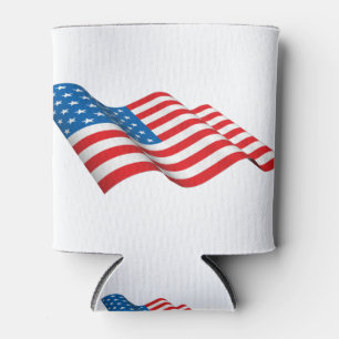 Wachsen der amerikanischen Flagge Dosenkühler