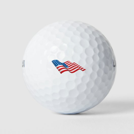 Wachsen der amerikanischen Flagge Golfball (Vorderseite)